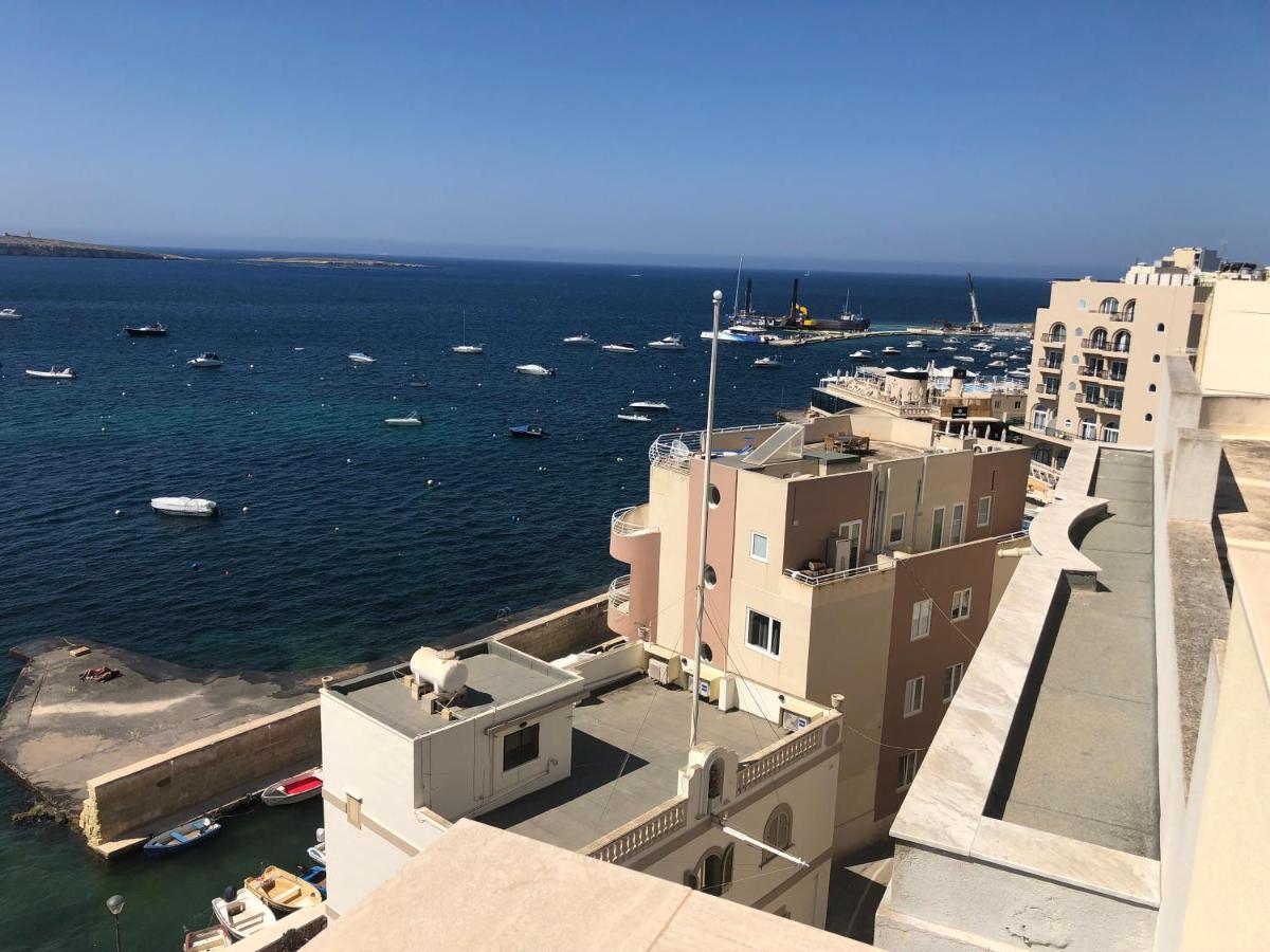 The Sea Across The Road Penthouse 5 Daire St. Paul's Bay Dış mekan fotoğraf
